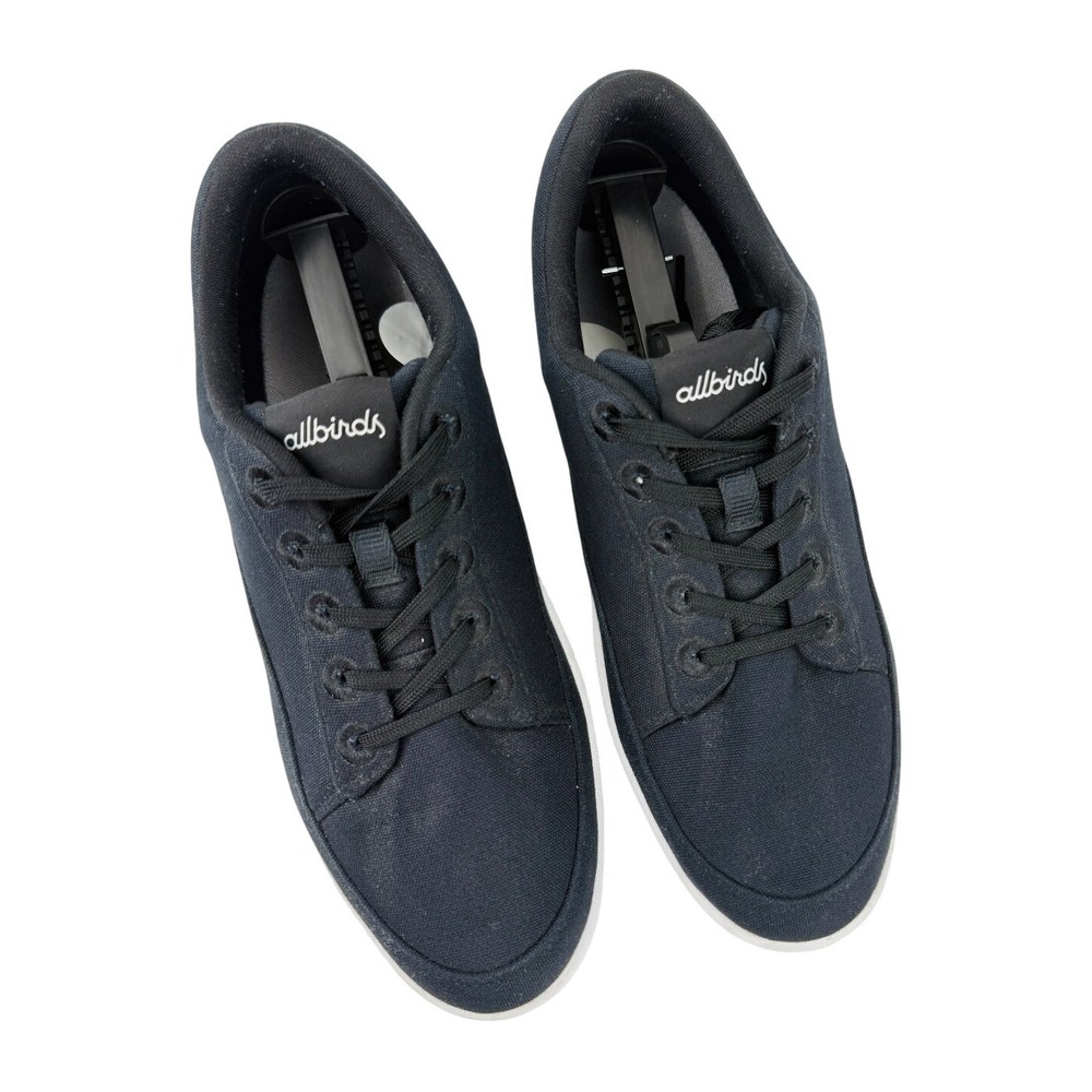 Allbirds Canvas Pacer Mens Size 11 Black Organic Cotton Sneakers Shoes - Picture 3 of 11